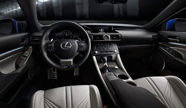 2015 Lexus RC F inside