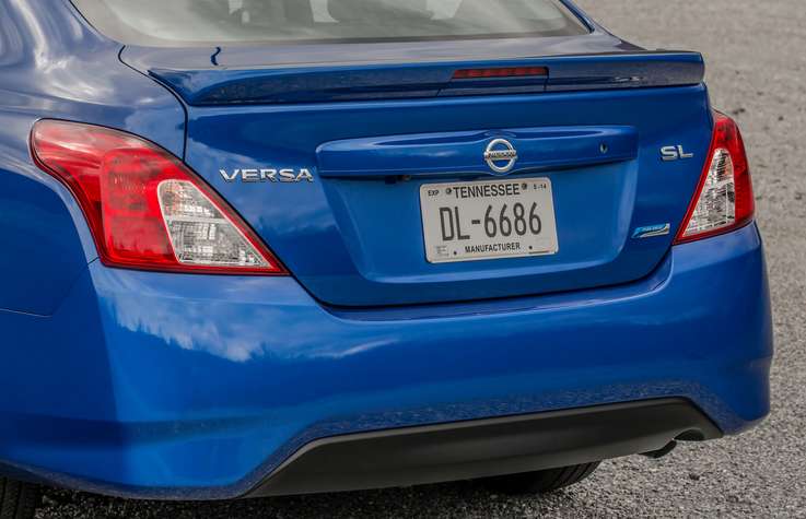 2015 Nissan Versa rear view