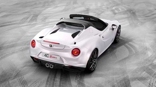 2016 Alfa Romeo 4C Spider rear view