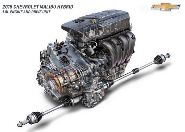 2016 Chevrolet Malibu Hybrid engine