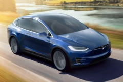 2017 Tesla Model X blue